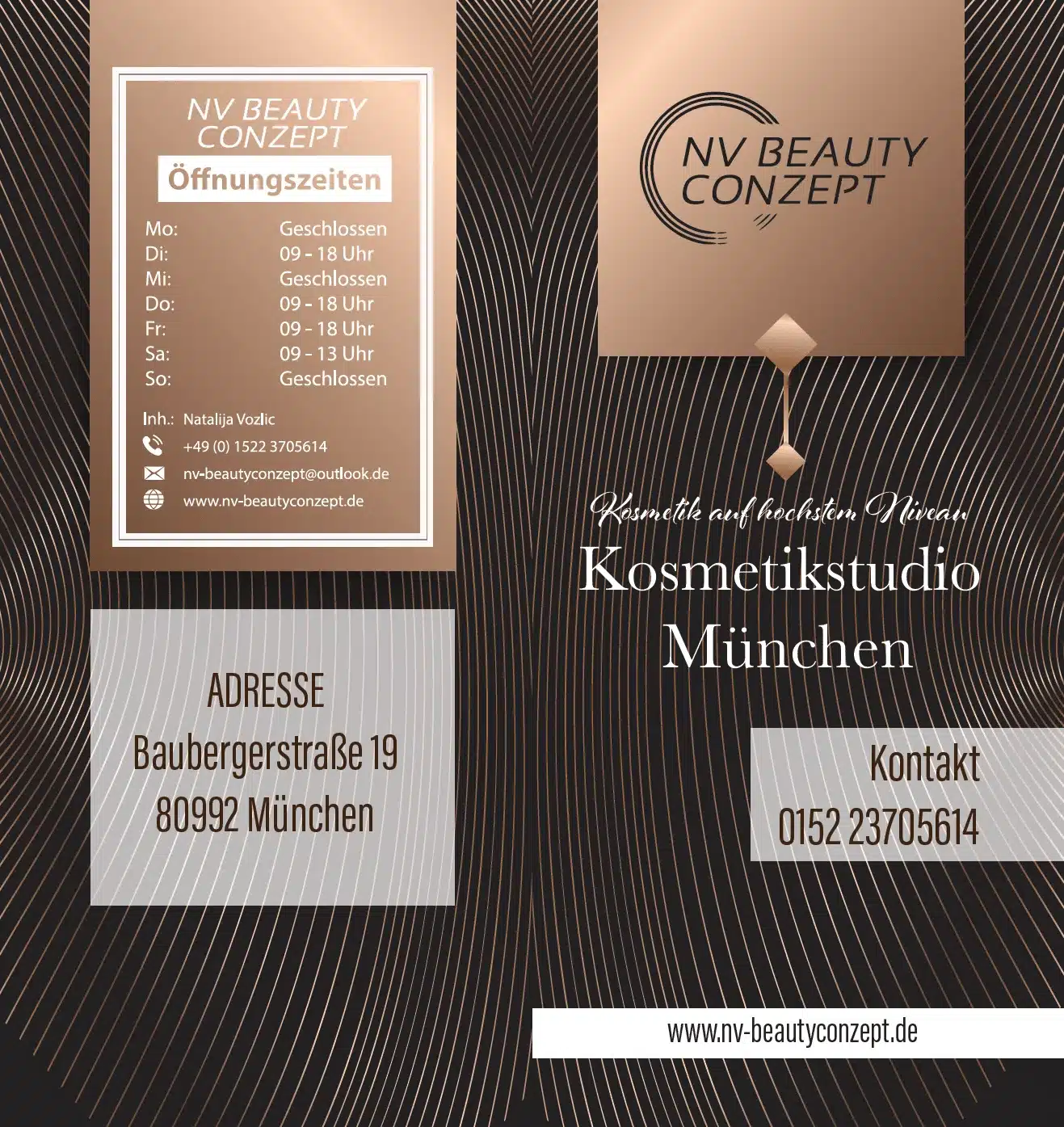 Flyer Design für NV Beauty