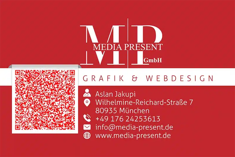 Visitenkarte Media Present