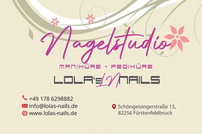 Visitenkarte Nagelstudio